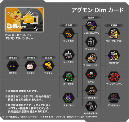 Digimon VB Agumon & Gabumon DIM Cards Teranis & Bow's Digimon VB Agumon & Gabumon DIM Cards Teranis & Bow's