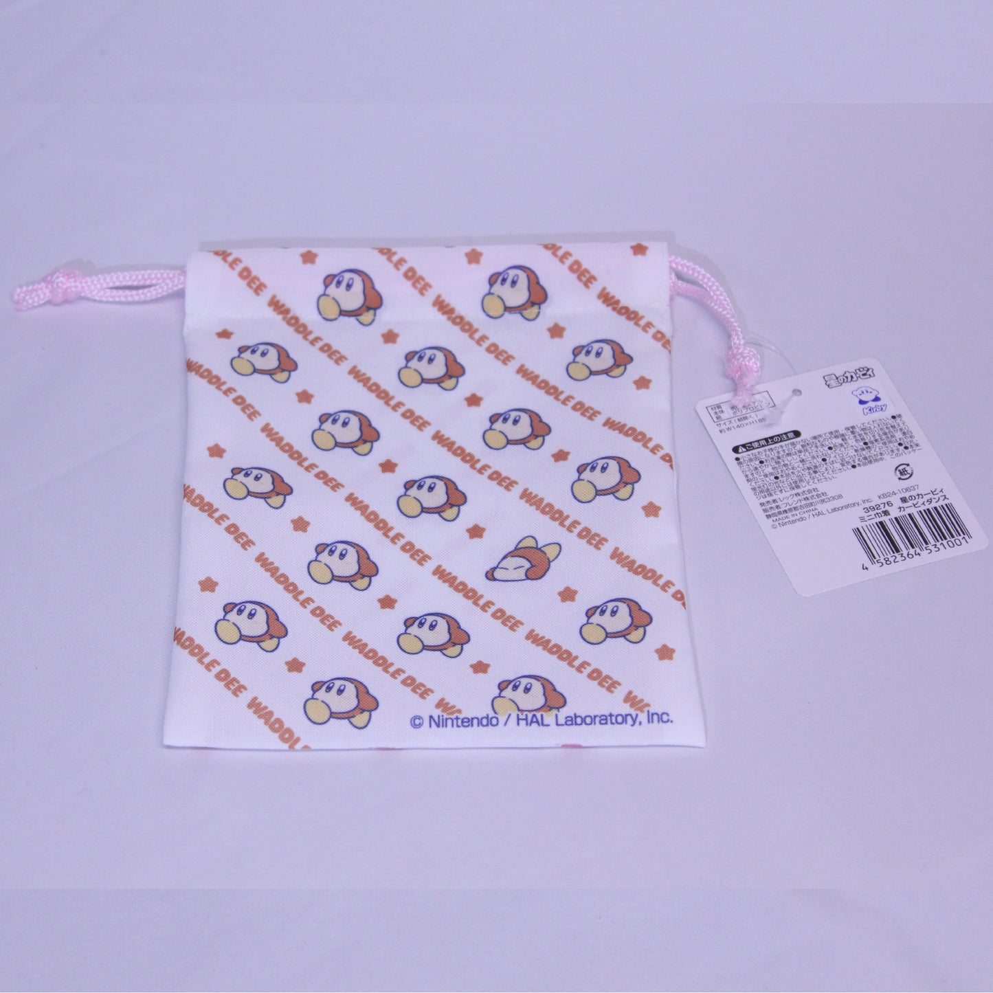 Kirby & Waddle Dee Mini Drawstring Bag